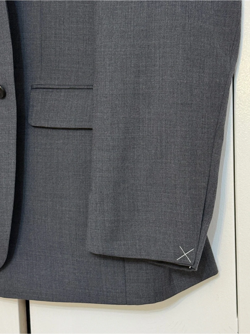 Jos. A. Bank 1905 Custom Express Gray Wool Sport Coat Blazer 46XL Long